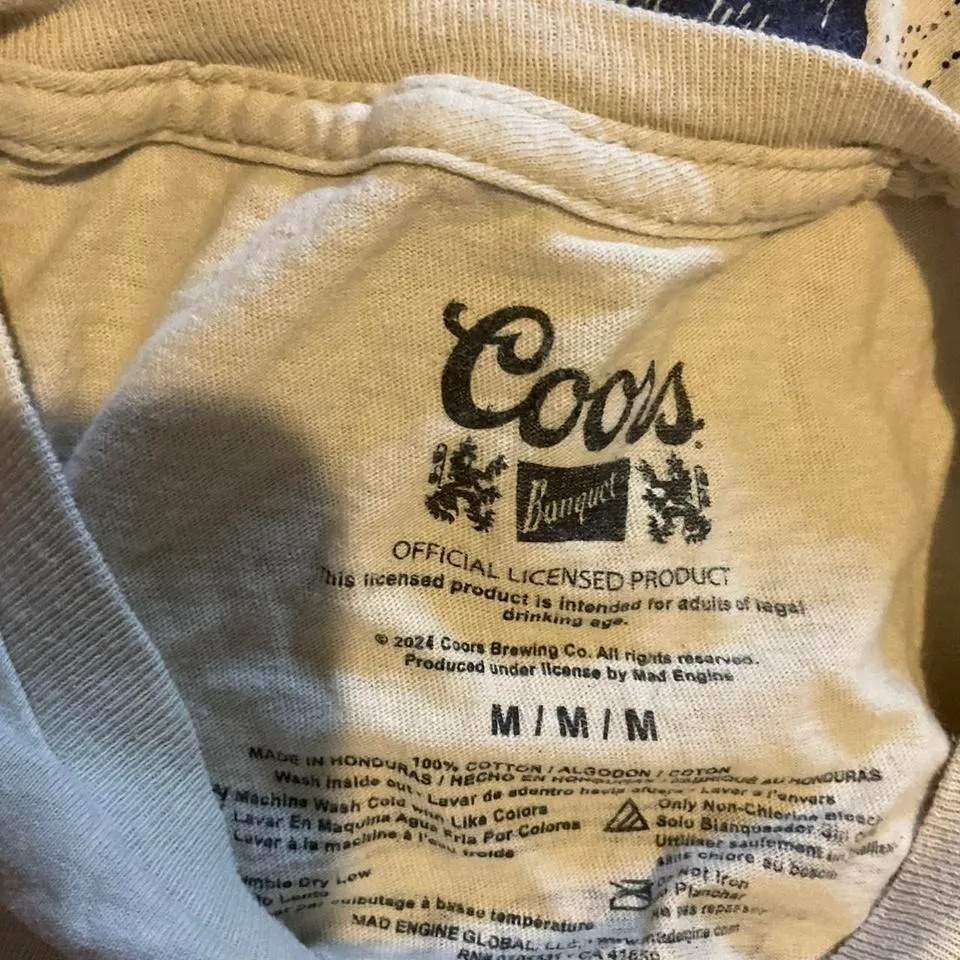 Coors‎ banquet mountain water tee shirt White Size 8 - Image 3