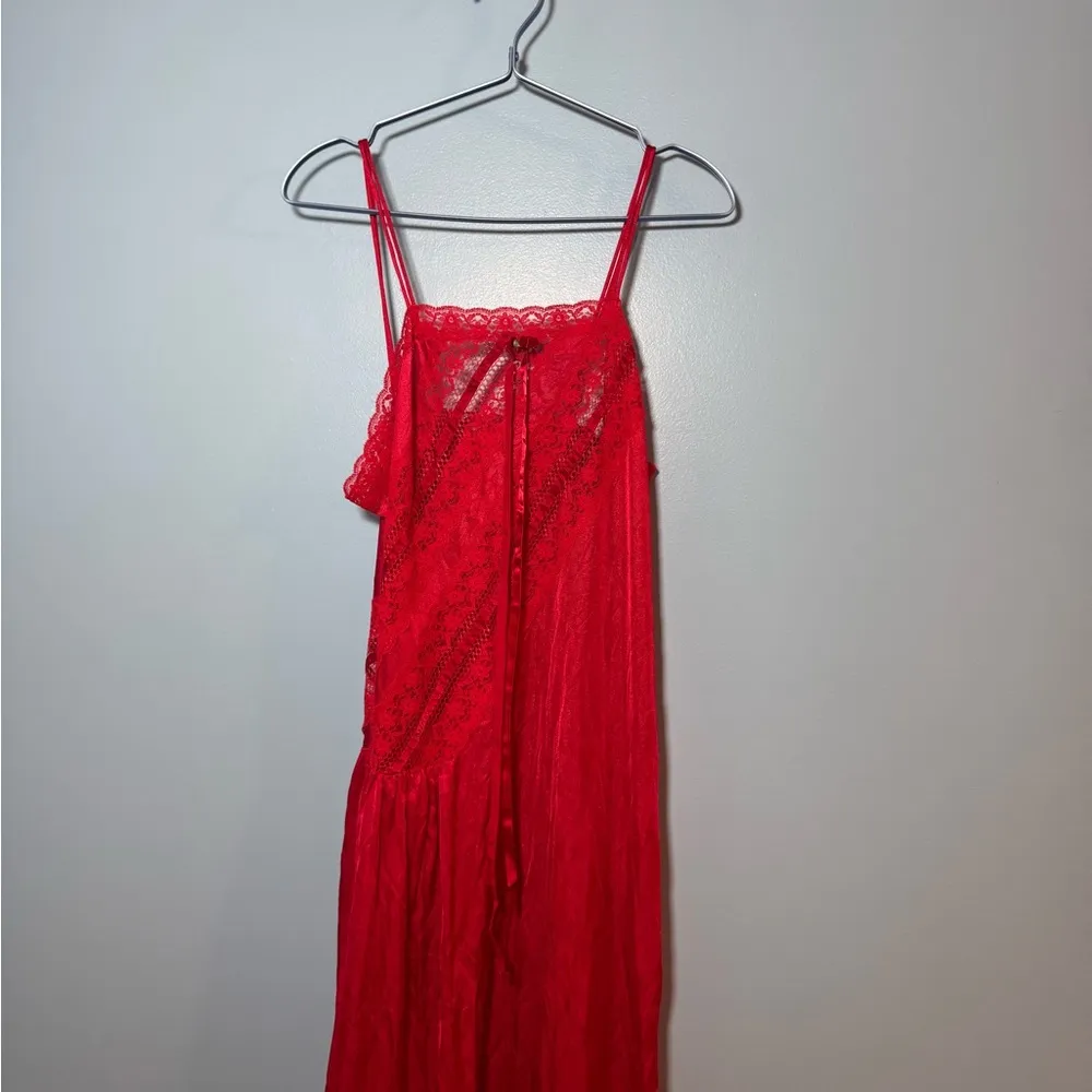 vintage dress floor length gorgeous dress measurements added Size M - Image 2