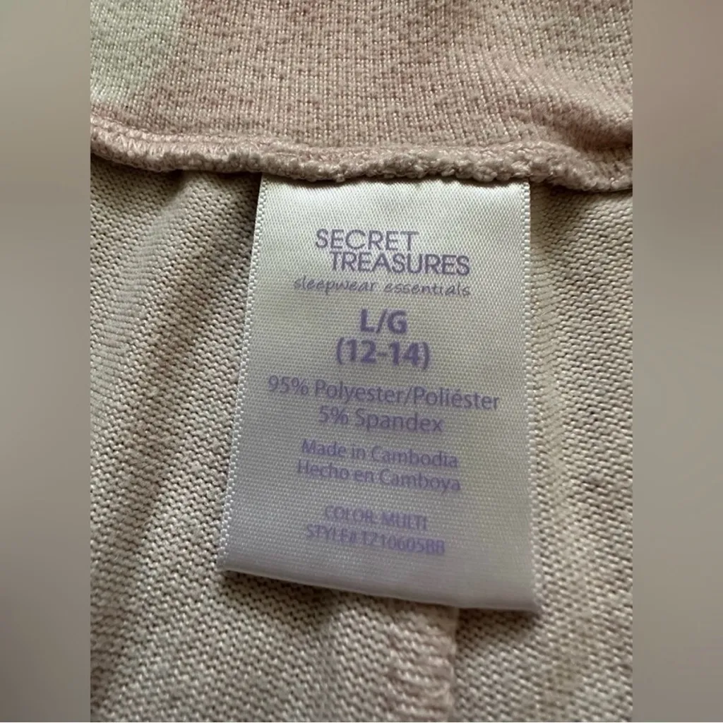 Secret Treasures Women’s Heart Print Sleep Pants Size Large (12-14) Kawaii - Image 5