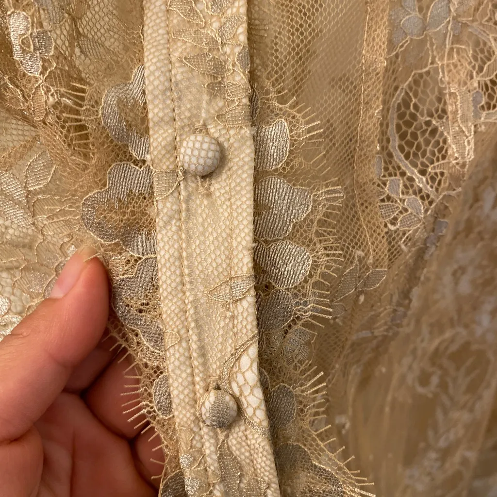 Maeve Women’s Gold Lace Blouse - Image 8
