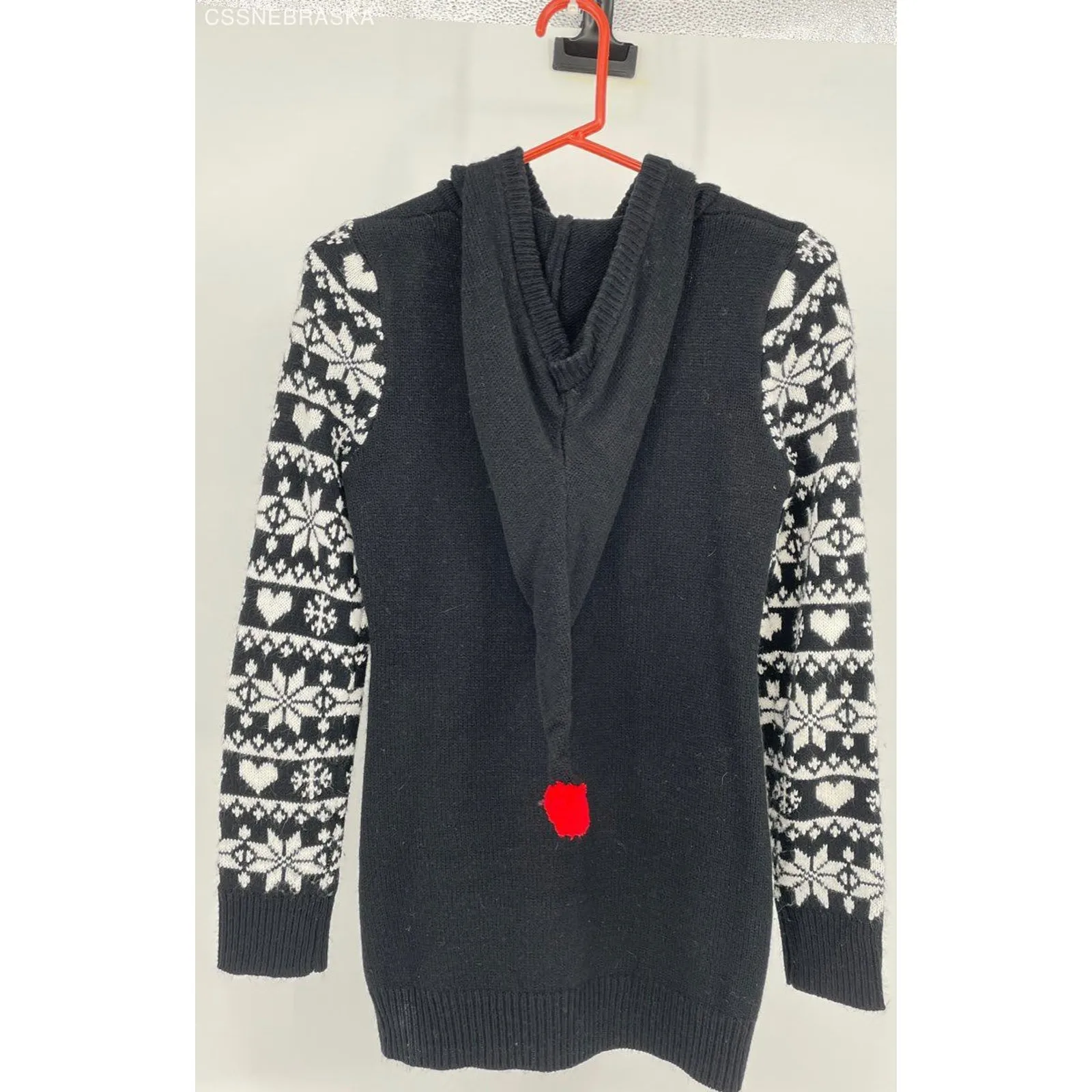 NOBO Black Women's‎ Christmas Hoodie Sweater Santa’s Favorite - Image 2