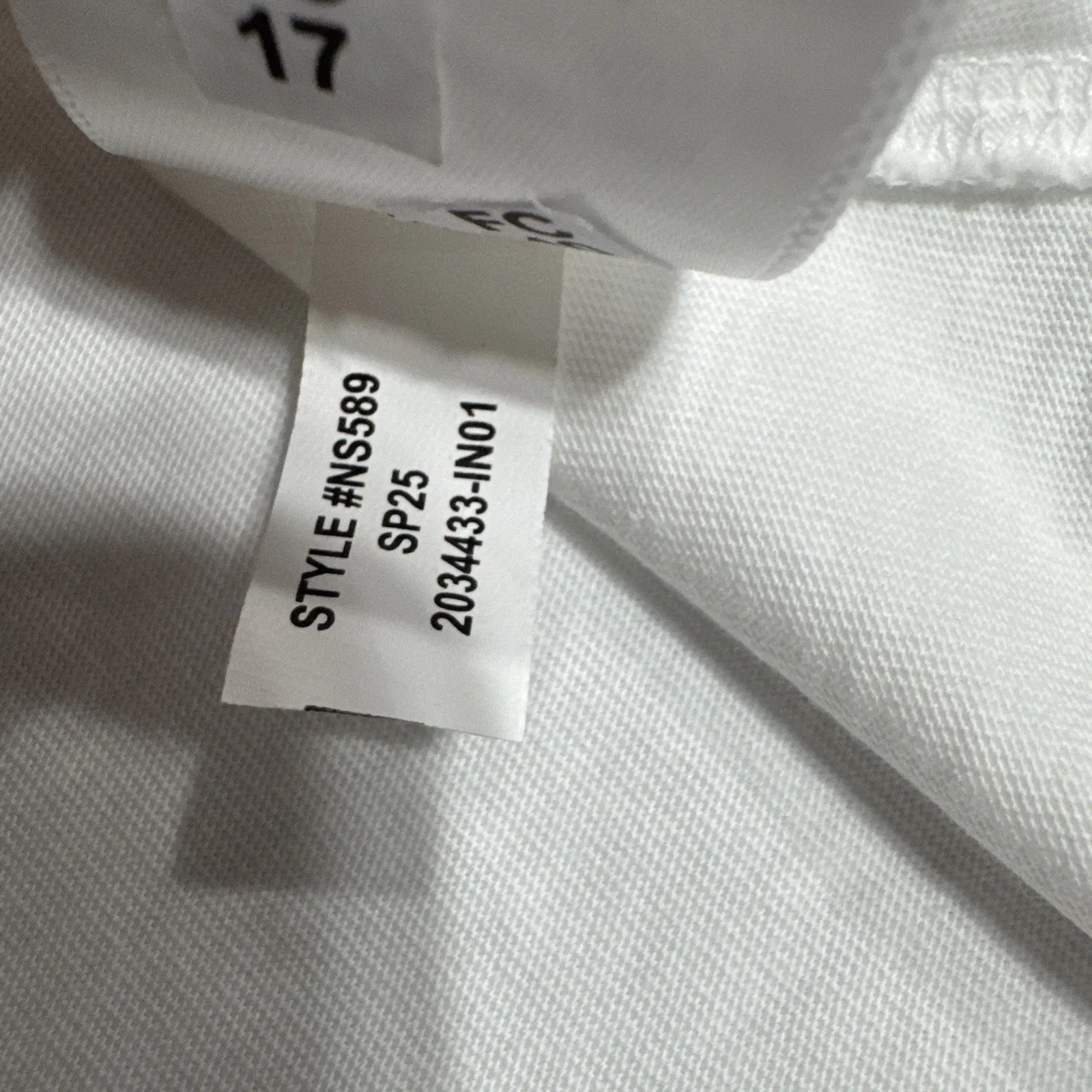 Madewell Easy Crewneck Long Sleeve Tee Oversized Relaxed Tee White T-Shirt XS - Image 7