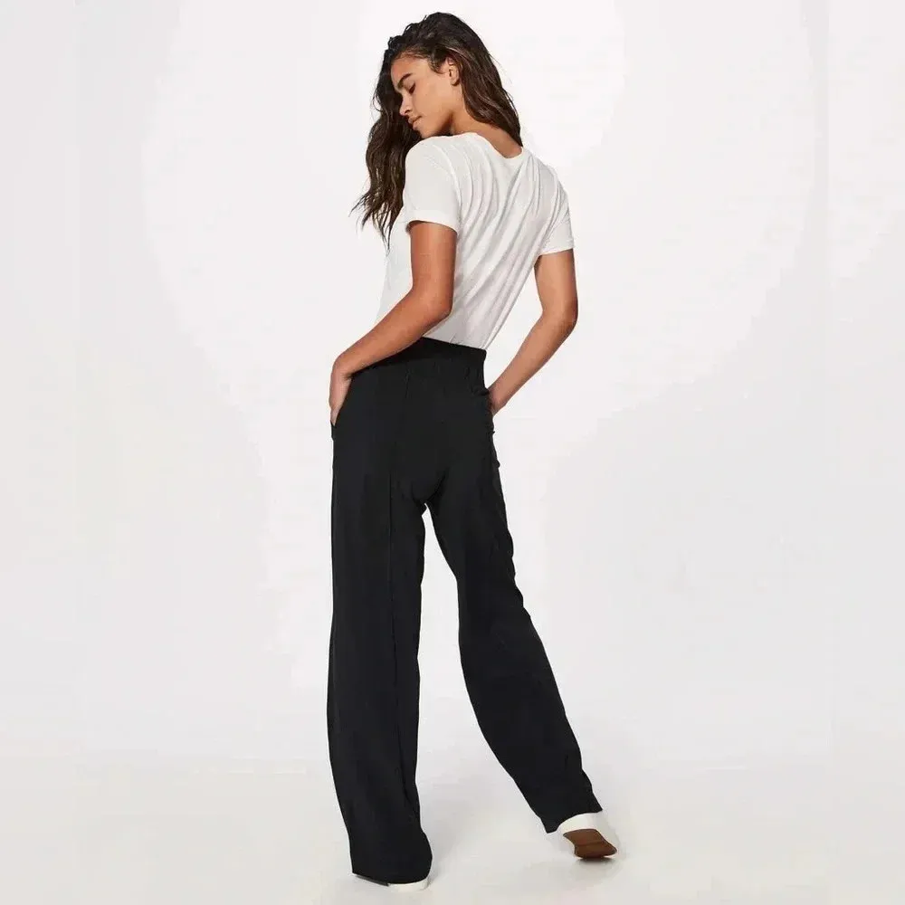 Noir Pant Black Dress Pants Elastic waist and tie LIKE NEW - Image 3