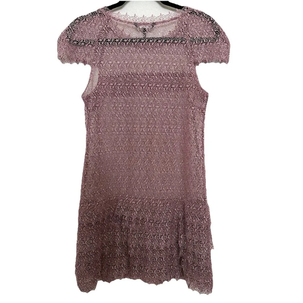 Marissa Webb Austin Lace Dress Size M Color pinkish lilac Purple Size M - Image 6