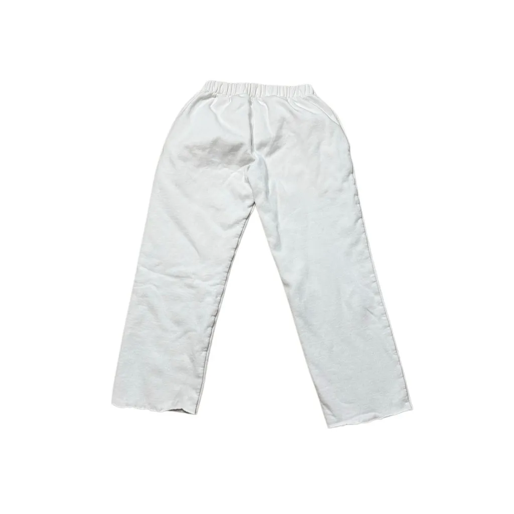 Brandy Melville white Wide Leg Low Rise sweatpants one size - Image 3