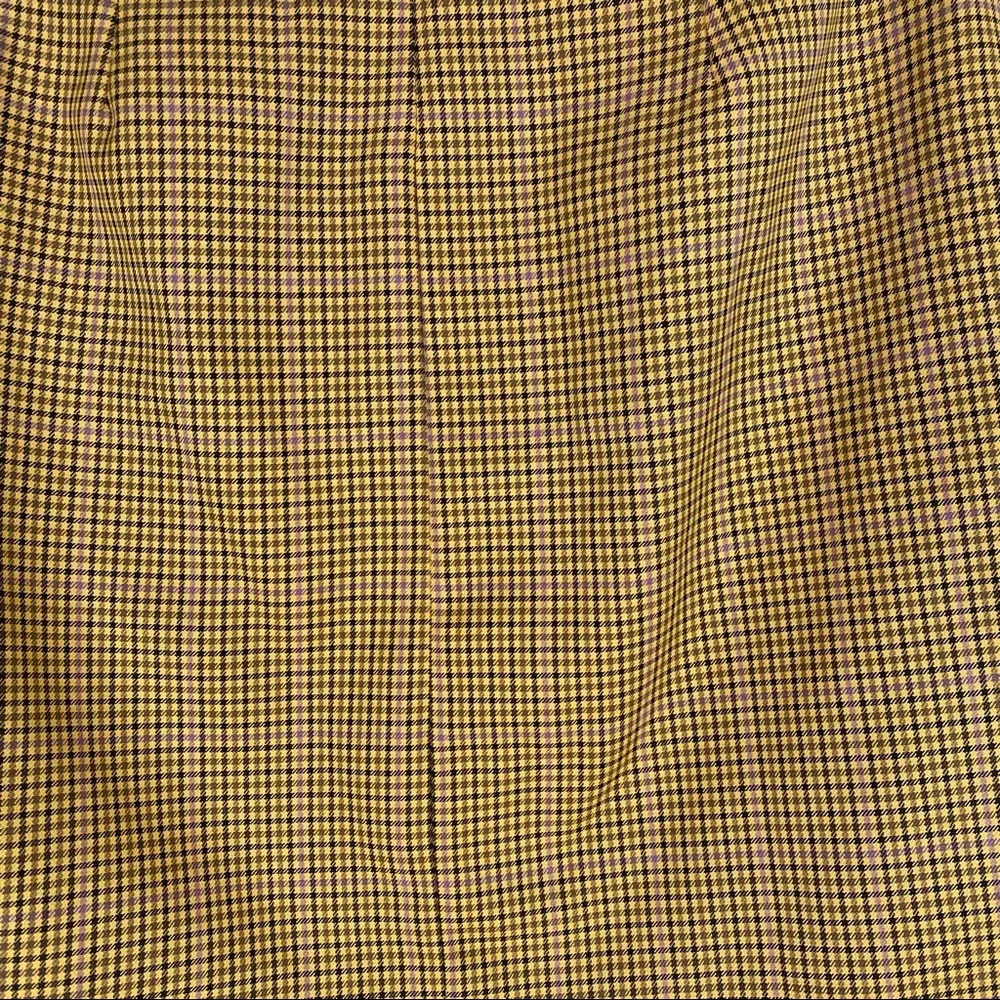 LULUS HANDLE YOUR BUSINESS PLAID SKIRT Yellow Size XS - Image 6