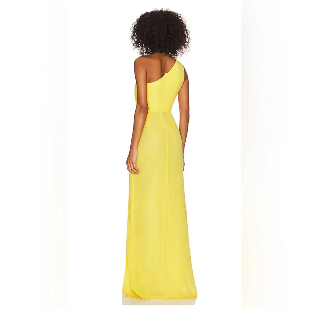NWT SAU LEE Helene Dress in Canary Yellow, size US 0 - Image 3
