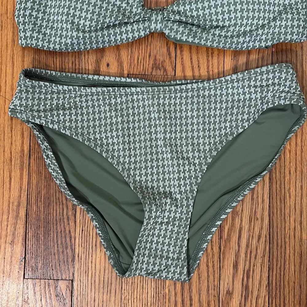 Andie Bikini Set Amor Top Classic Bikini Bottoms Seagrass size Small NWOT - Image 5