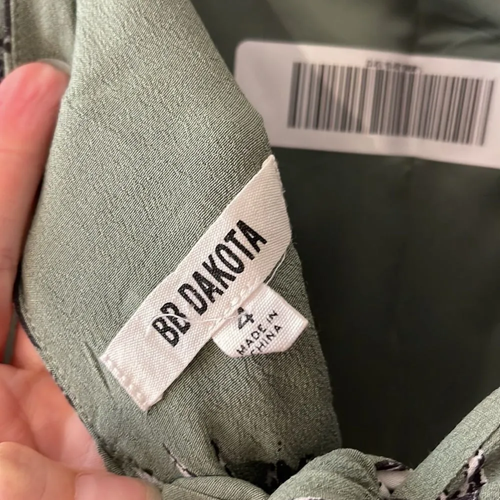 BB Dakota NWOT Revolve Midi Dress Pineapple Print Open Back Sz 4 Summer - Image 7