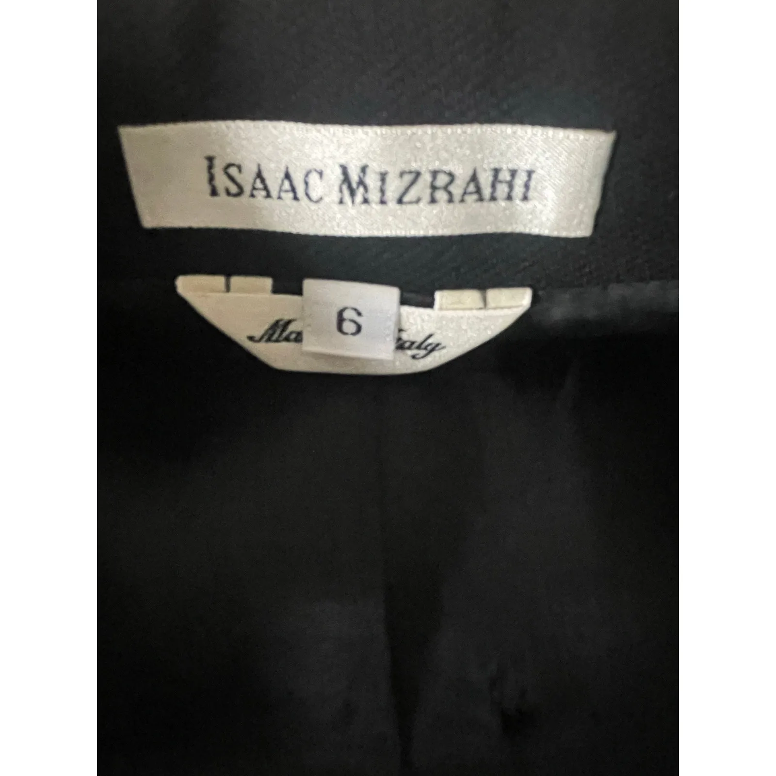 Isaac Mizrahi Collection Tailored Single Breasted Italian Wool Blazer Size 6 - Image 8