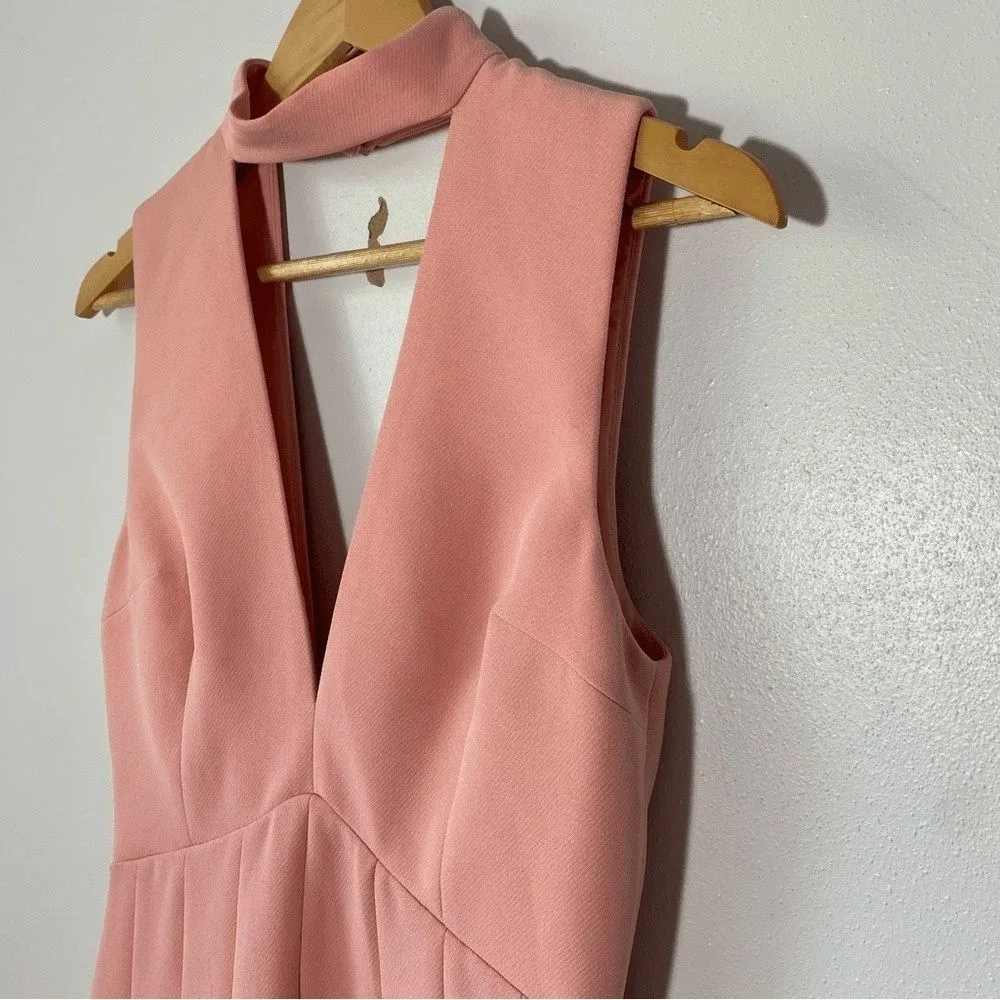 KEEPSAKE the Label Stand Alone Crepe Mini Dress size S Pink - Image 11