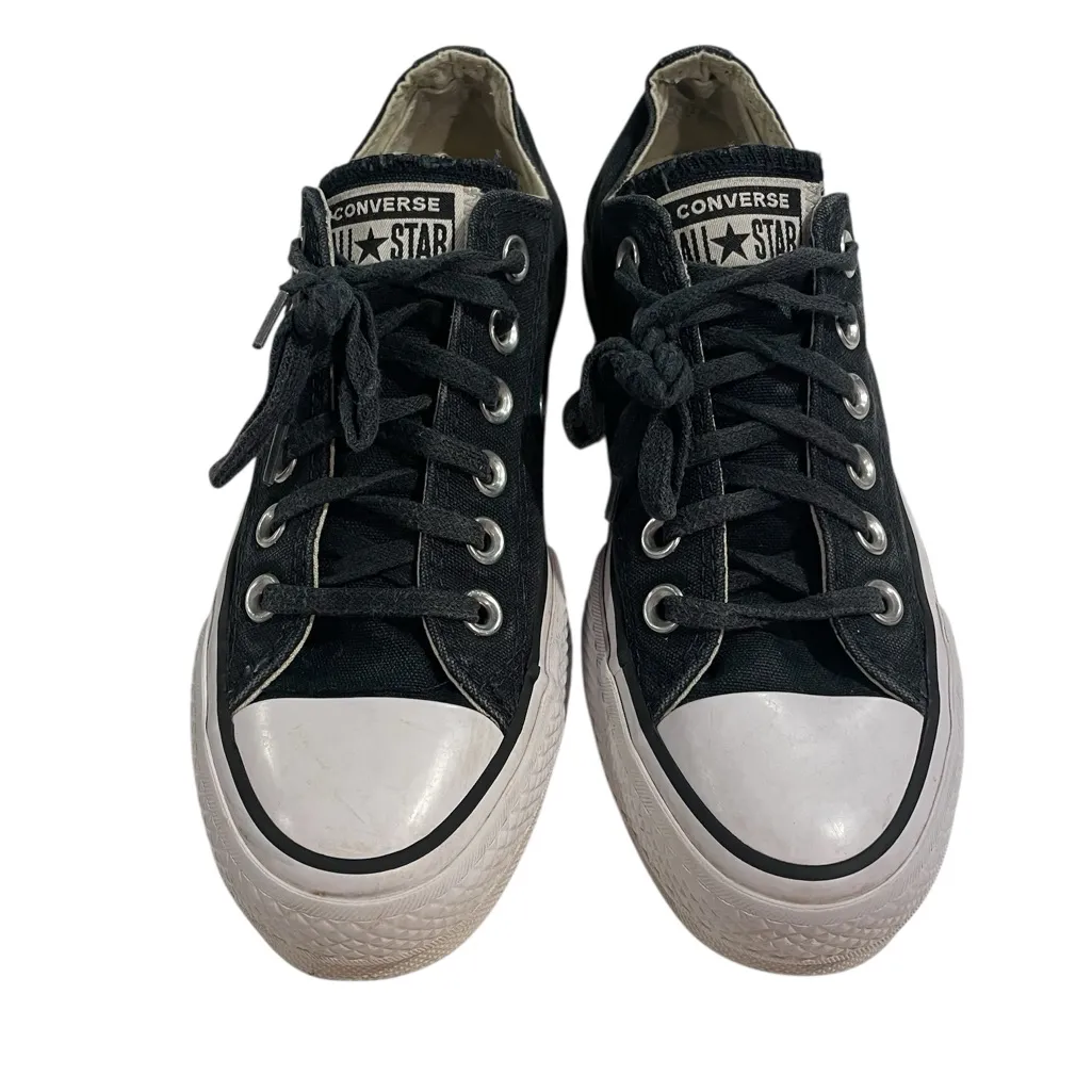 Converse Chuck Taylor All Star Lift Ox Black Women 5 Platform Sneakers Classic - Image 3