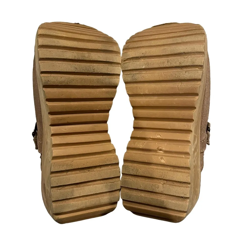 Vintage Rare Soda Suede Mega Chunky Platform Mules - Image 16