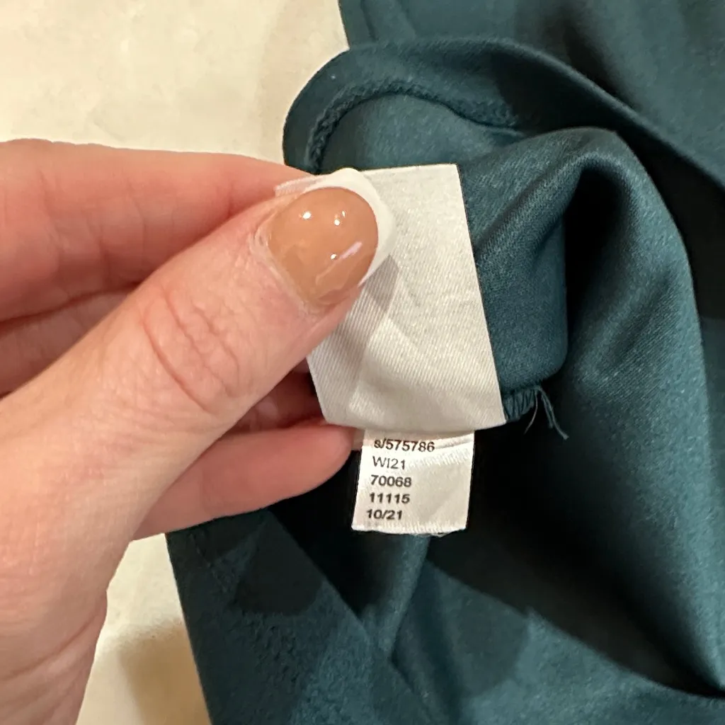 Ann Taylor Dark Teal Bow Blouse - Image 10