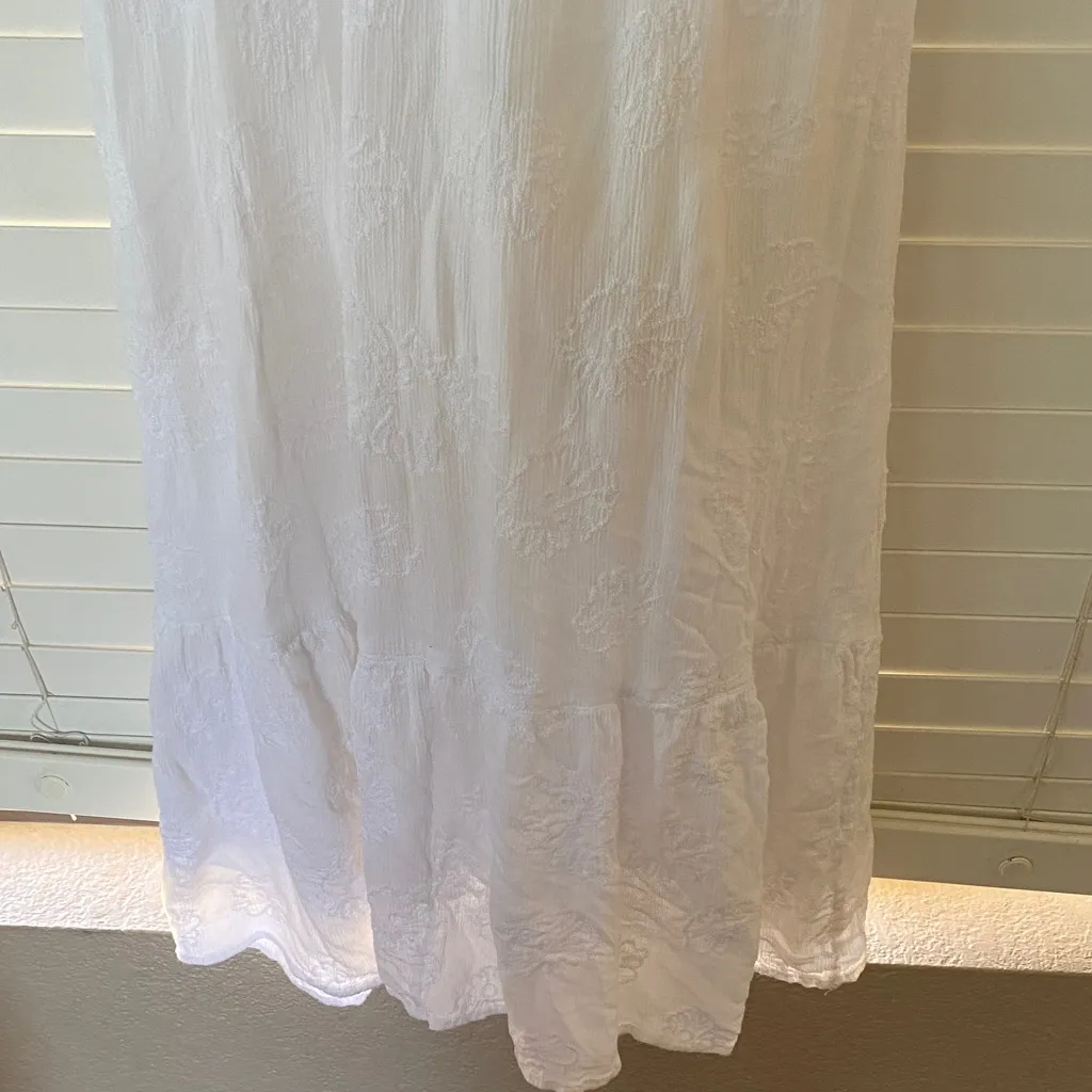 Amuse Society White Ruffled Maxi Dress - Image 5