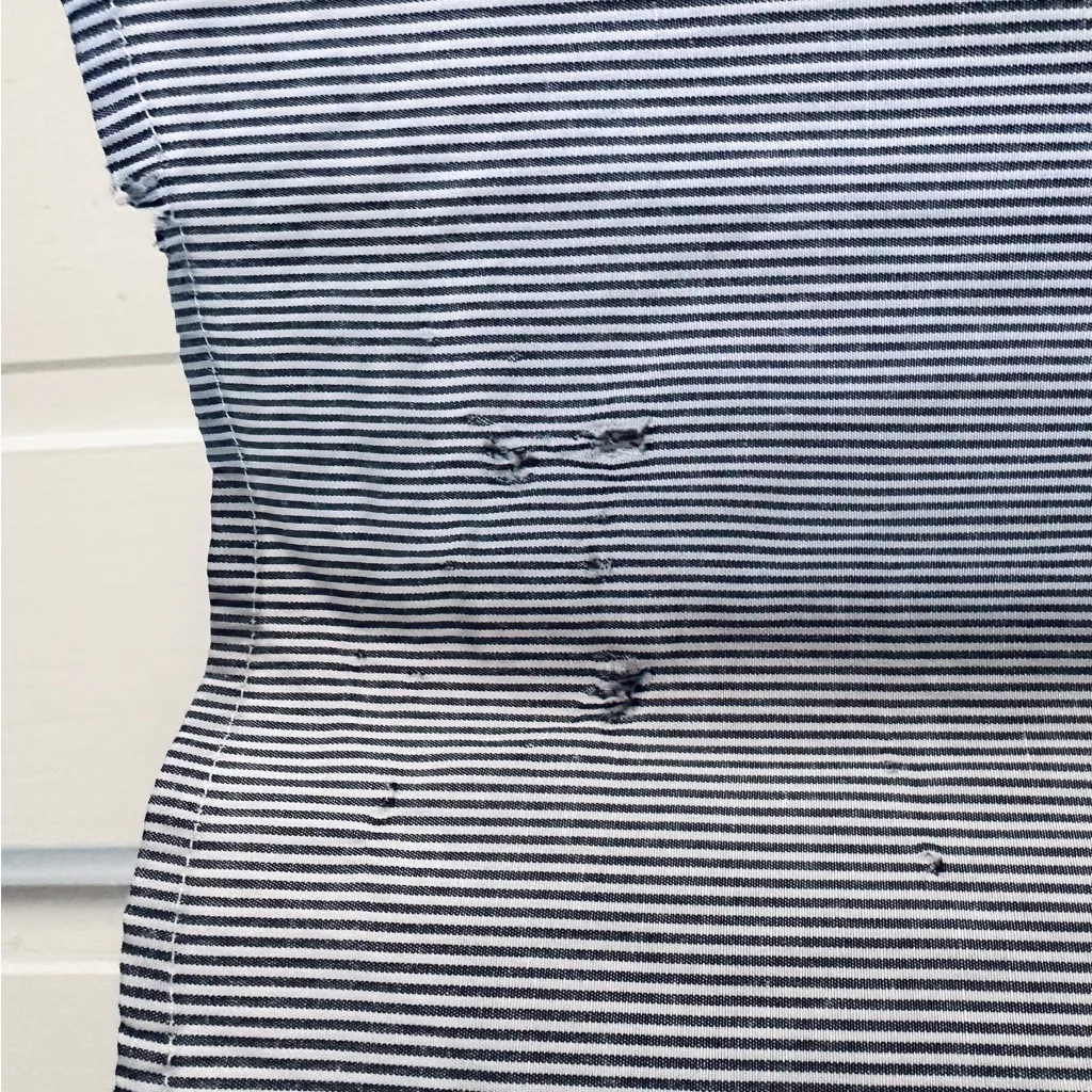 Vintage Fabrizio by Afiva Playing Cards Pinstriped Button Down Shirt Size S Gray - Image 14