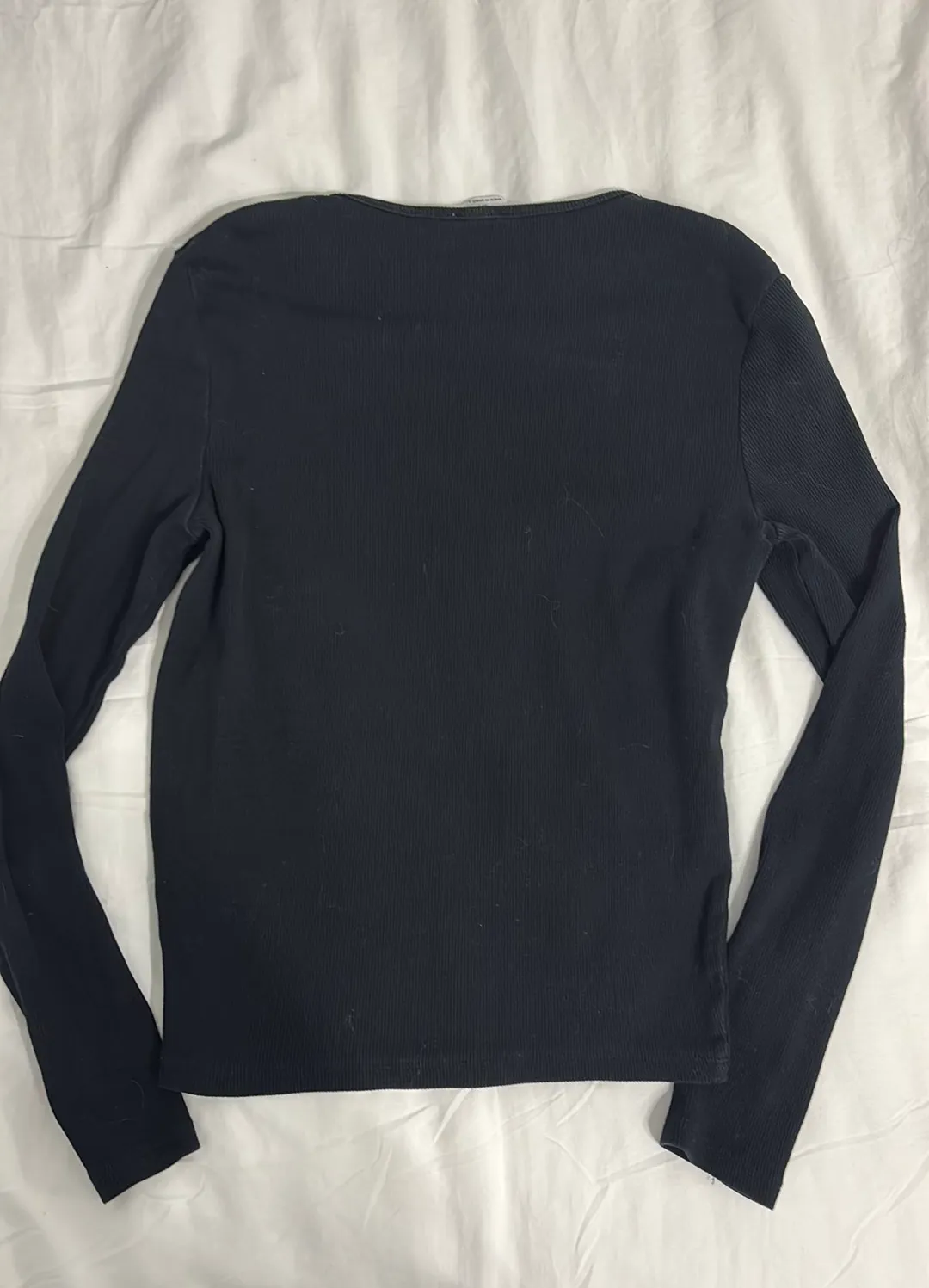 Long Sleeve Top Black - Image 2