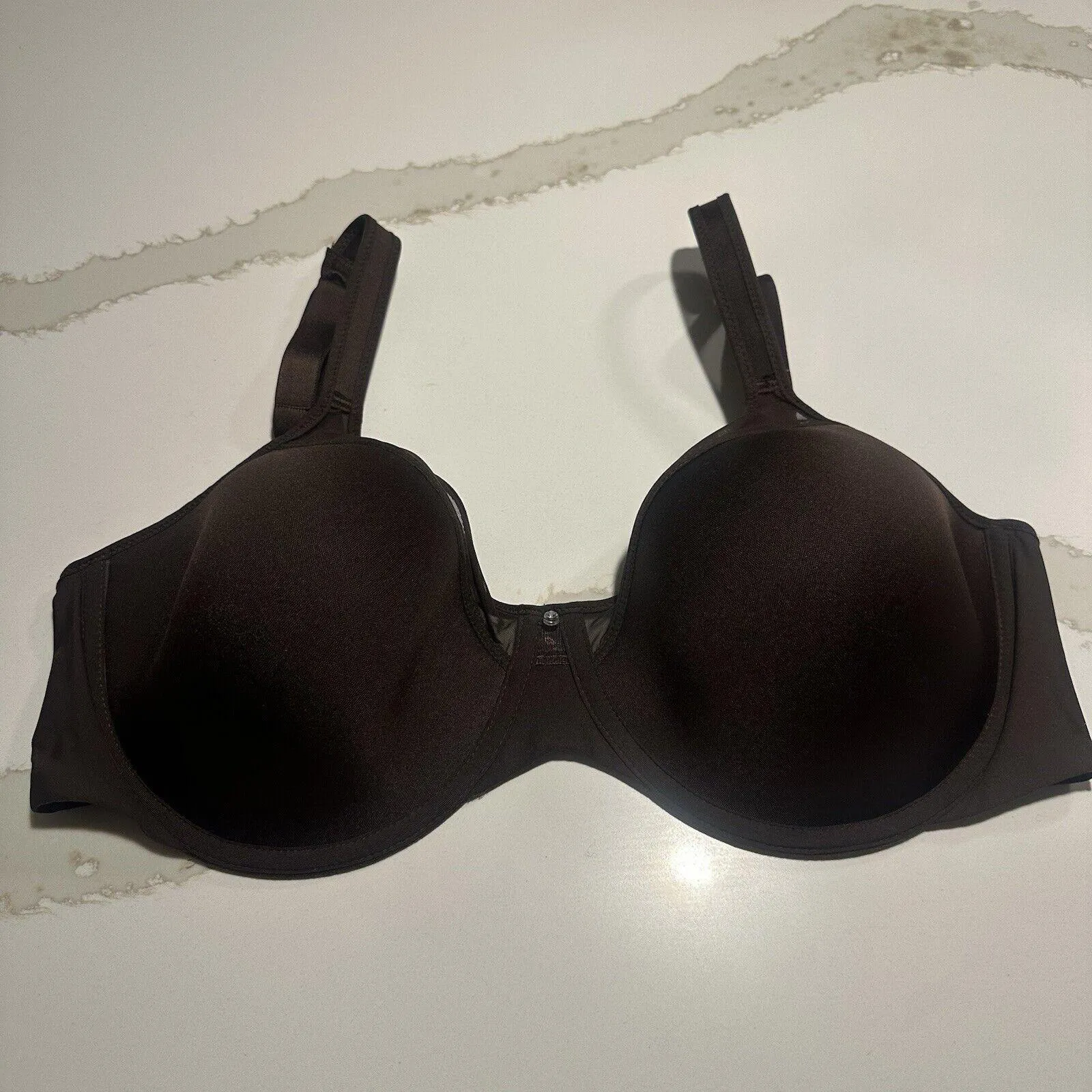 Bali Bra 38DD Brown Mesh Trim Underwire  Full Coverage - Image 2
