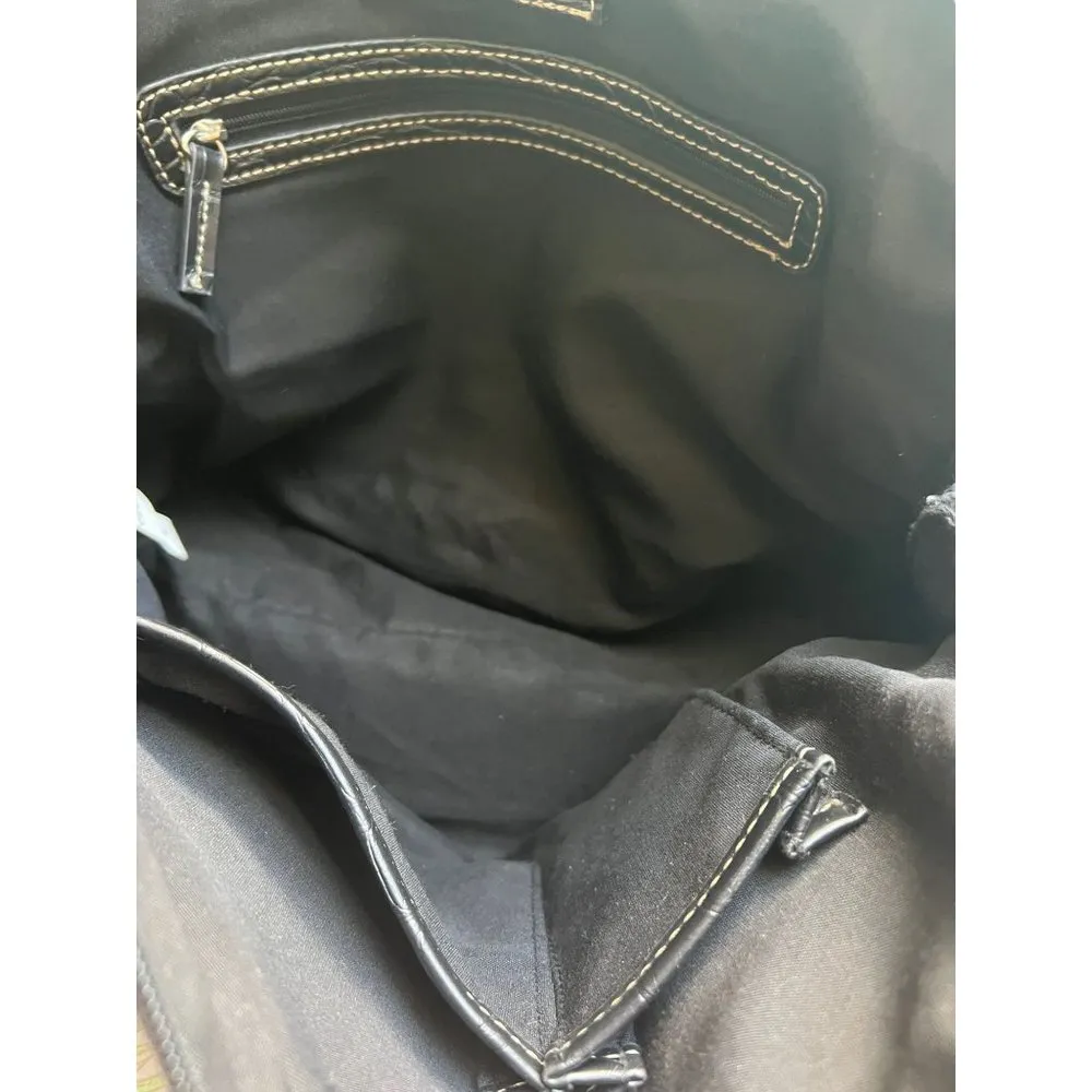 American Living Black Faux Croc Leather Purse Shoulder Bag Silver Tone NWOT - Image 6