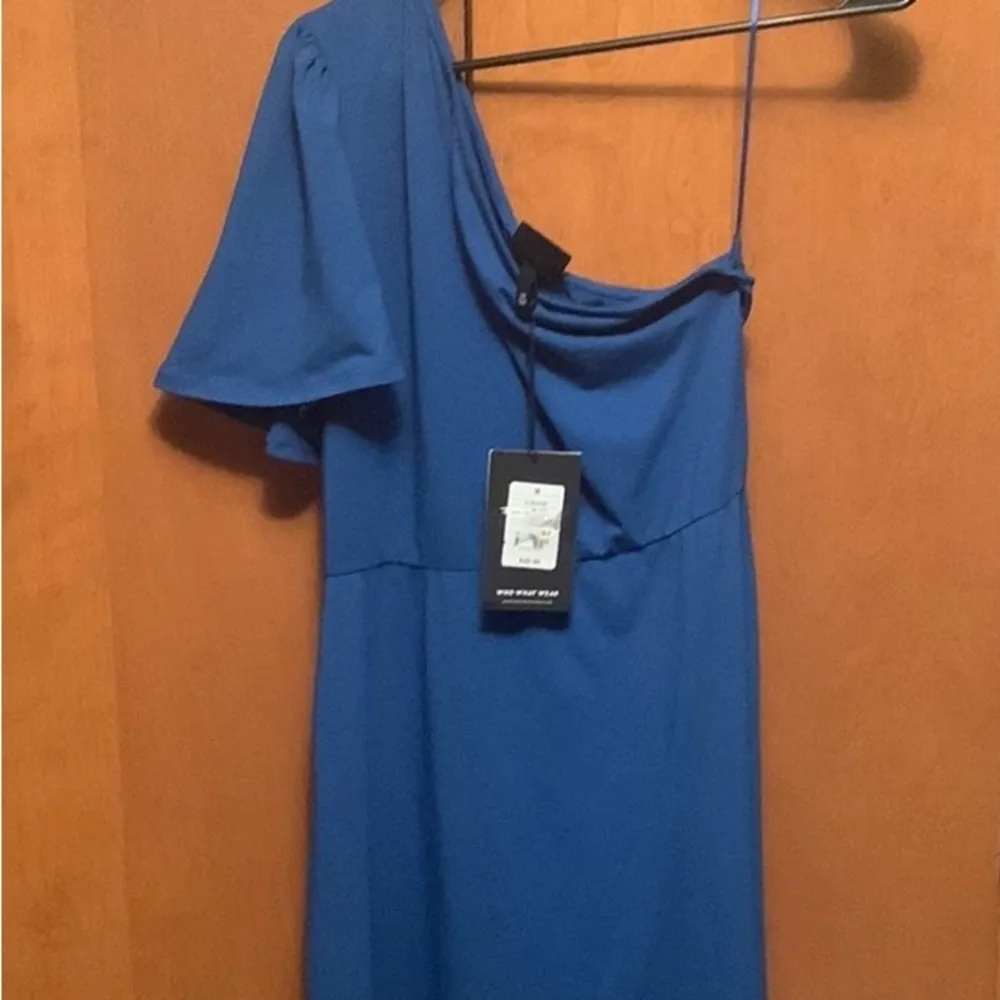 WHO WEAR Women BLUE ONE SHOULDER...Dress - Image 3