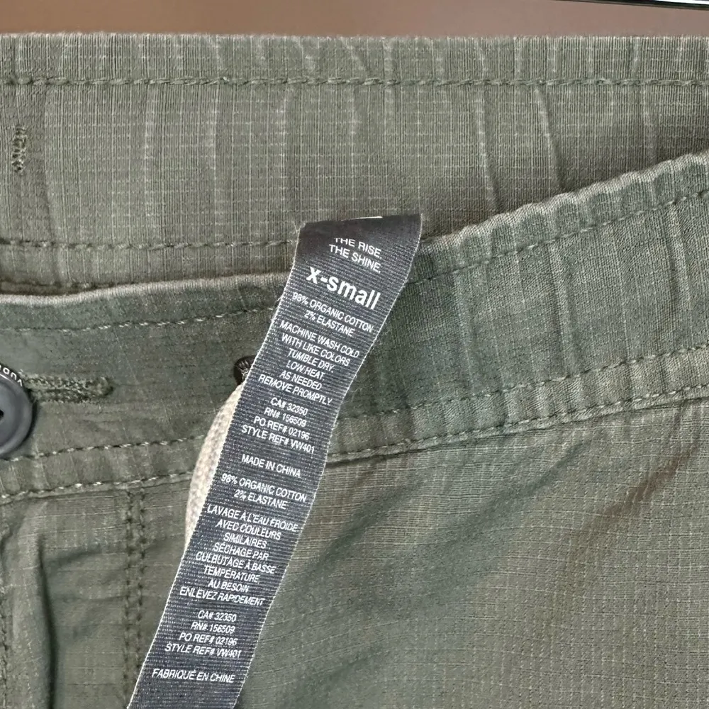 Vuori Women’s Ripstop Active Pants Soft Powder Sz XS Green Army Hiking Outdoor - Image 7