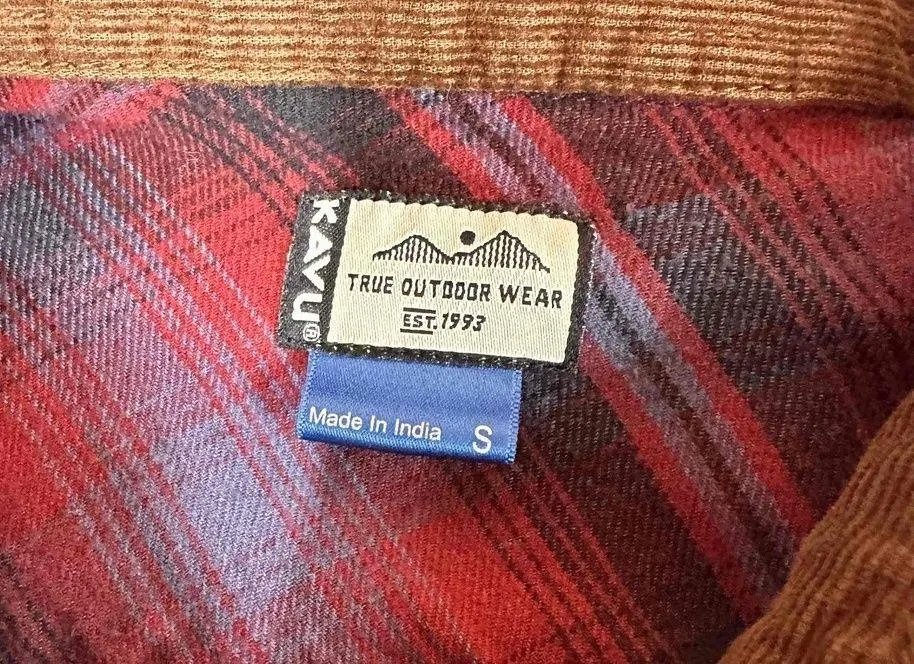 KAVU Jurnee Multicolor Plaid Pattern Flannel Shirt Dress Size Small - Image 8