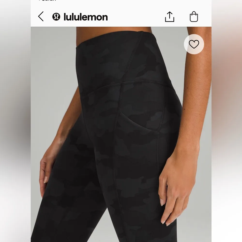 Lululemon align leggings high rise camo black - Image 5