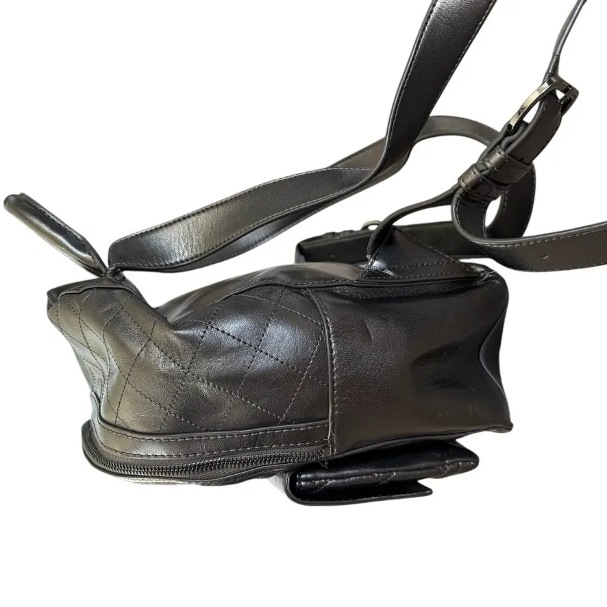 Love Moschino Quilted Faux Leather Backpack‎ Metallic Silver - Image 5