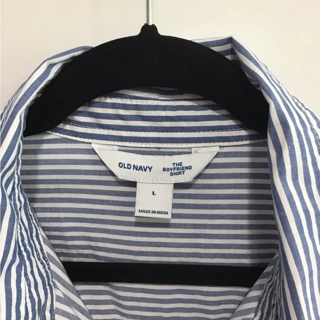 Blue Striped Women’s Shirt - Image 2