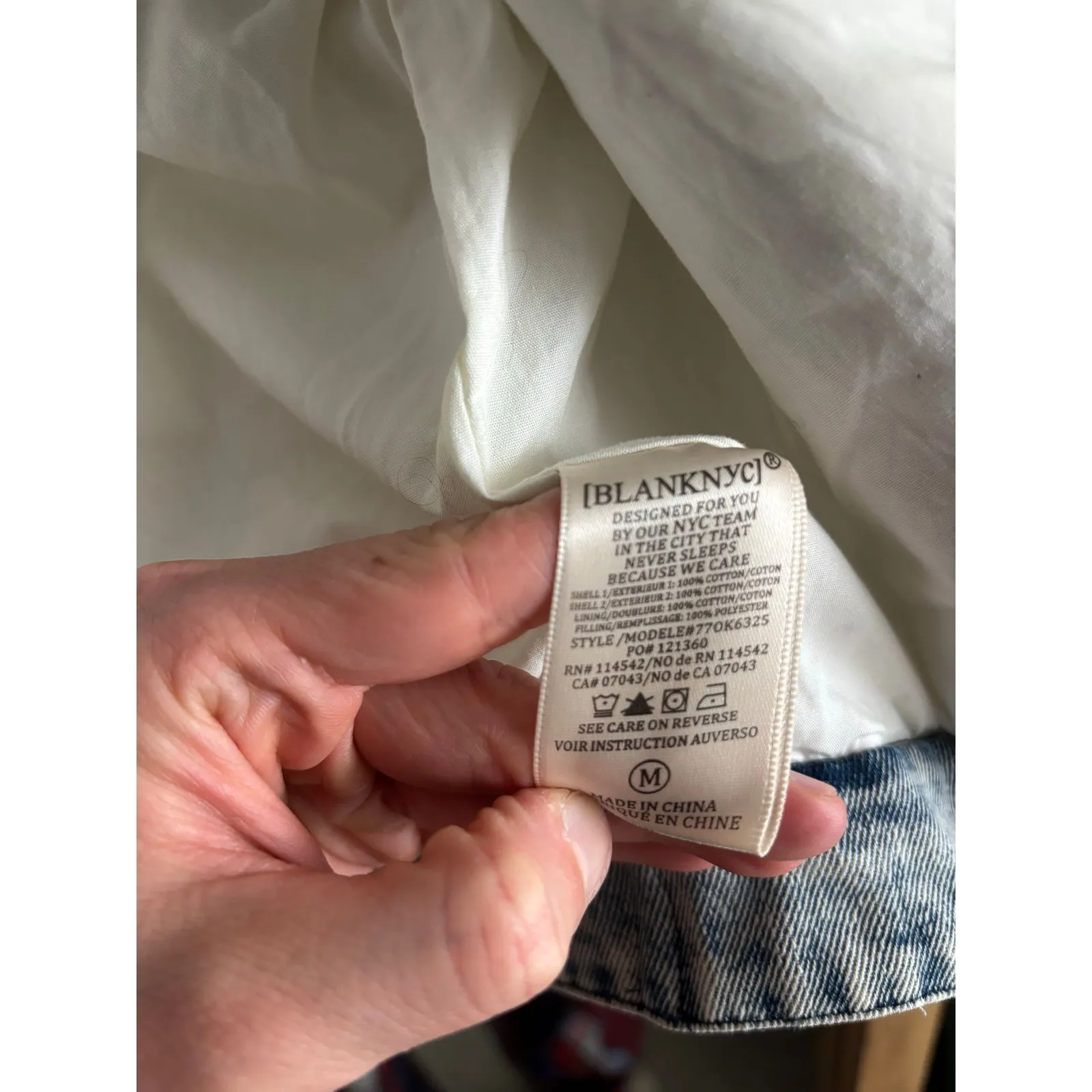 Blank NYC Making Memories Quilted Patchwork and Denim Jacket - Image 6