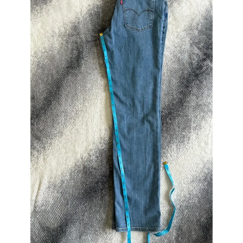 Levi's 724 High Rise Straight Slim Fit Distressed Women's Jeans Size 29 | 8 - Image 10