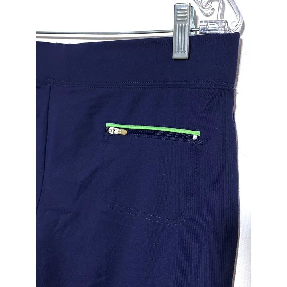 Gap Body GB Studio Moisture Wicking Blue Leggings Y2K 2007 Zip Pocket Womens M - Image 4