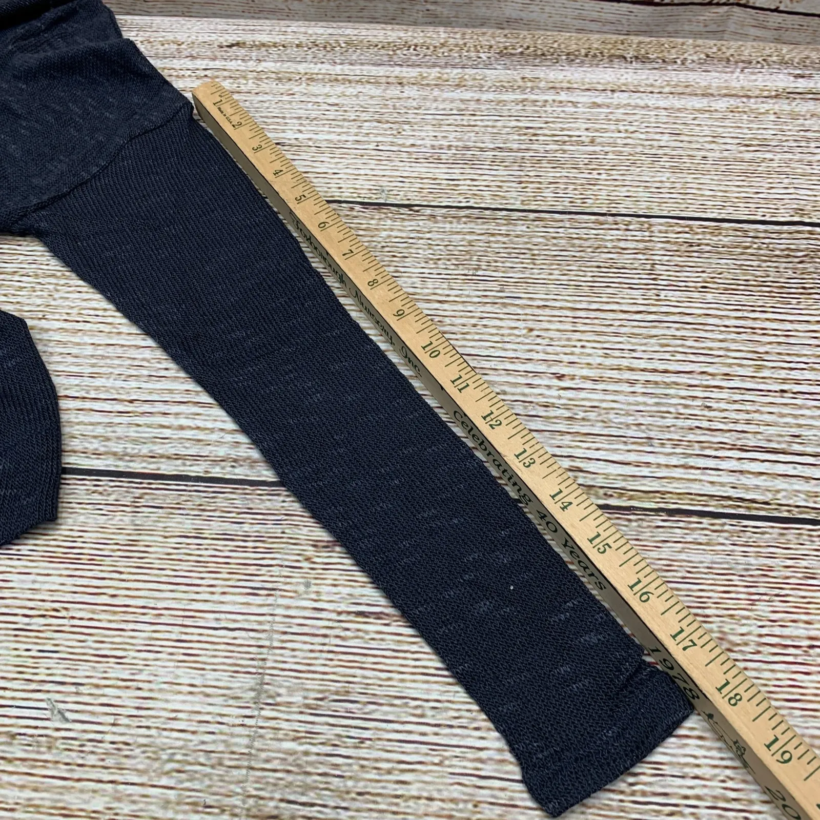 Joie‎ Yasmine Blue V-Neck Waffle Knit Long Sleeve Top Size S New Made in USA - Image 9