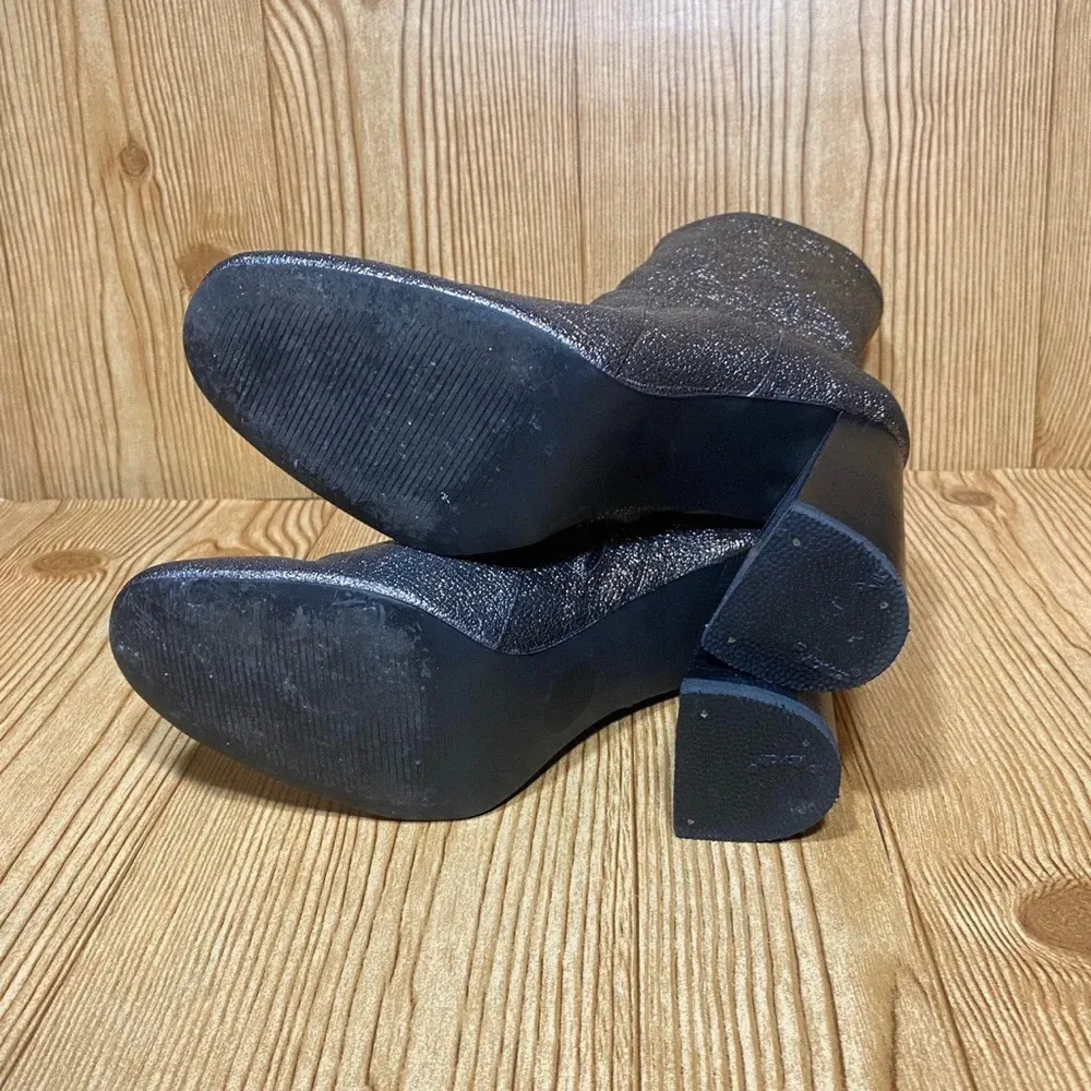 Design Lab x Lord And Taylor Maala shiny Pewter boots booties Women’s si… Size 7.5 - Image 4