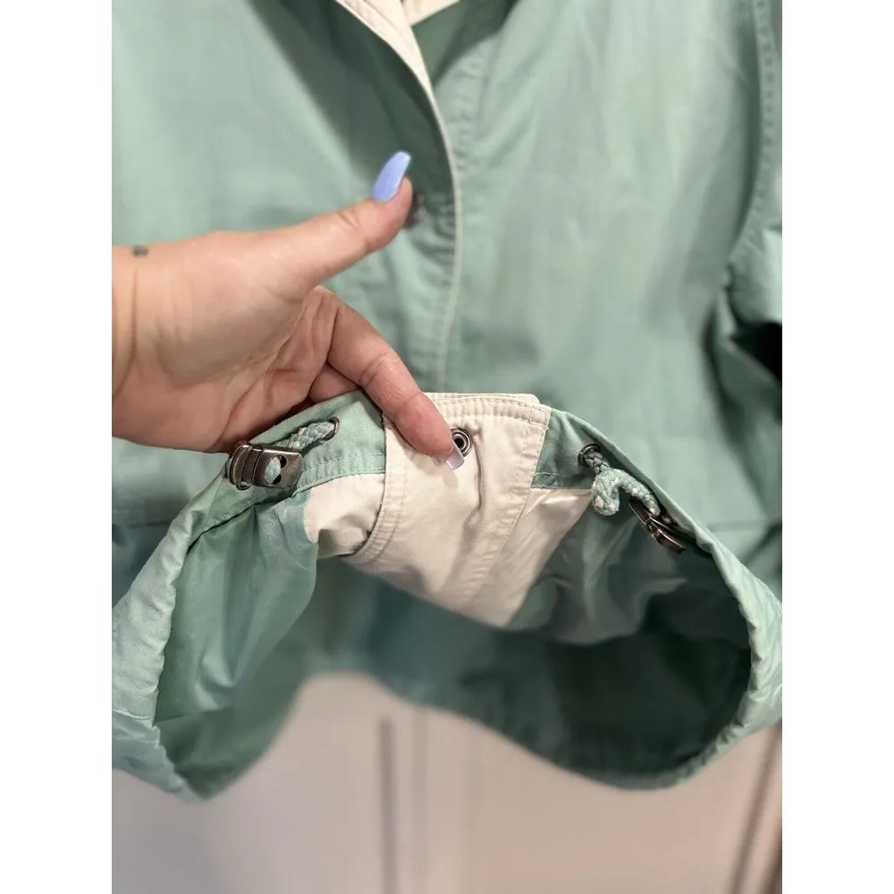 Izzy Sport Mint Green Snap Up Jacket Collar‎ Cord/Toggle Size See Measurements - Image 4