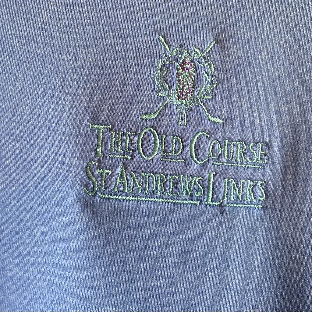 Peter Millar Performance Zip Polo Golf The Old Course St Andrews Links - Image 7