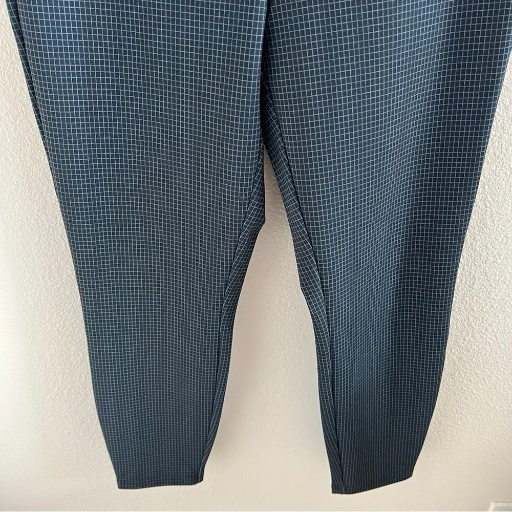 NWT Nanette Leopore Geometric Plaid Navy Business Casual Pants Legging Office M - Image 4