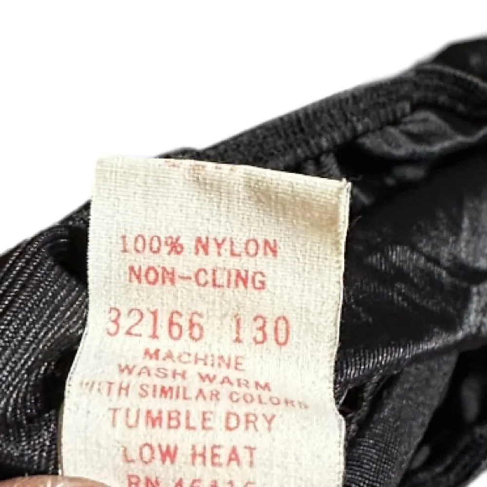 Vintage Sears Black Long‎ Slip Size M - Image 5