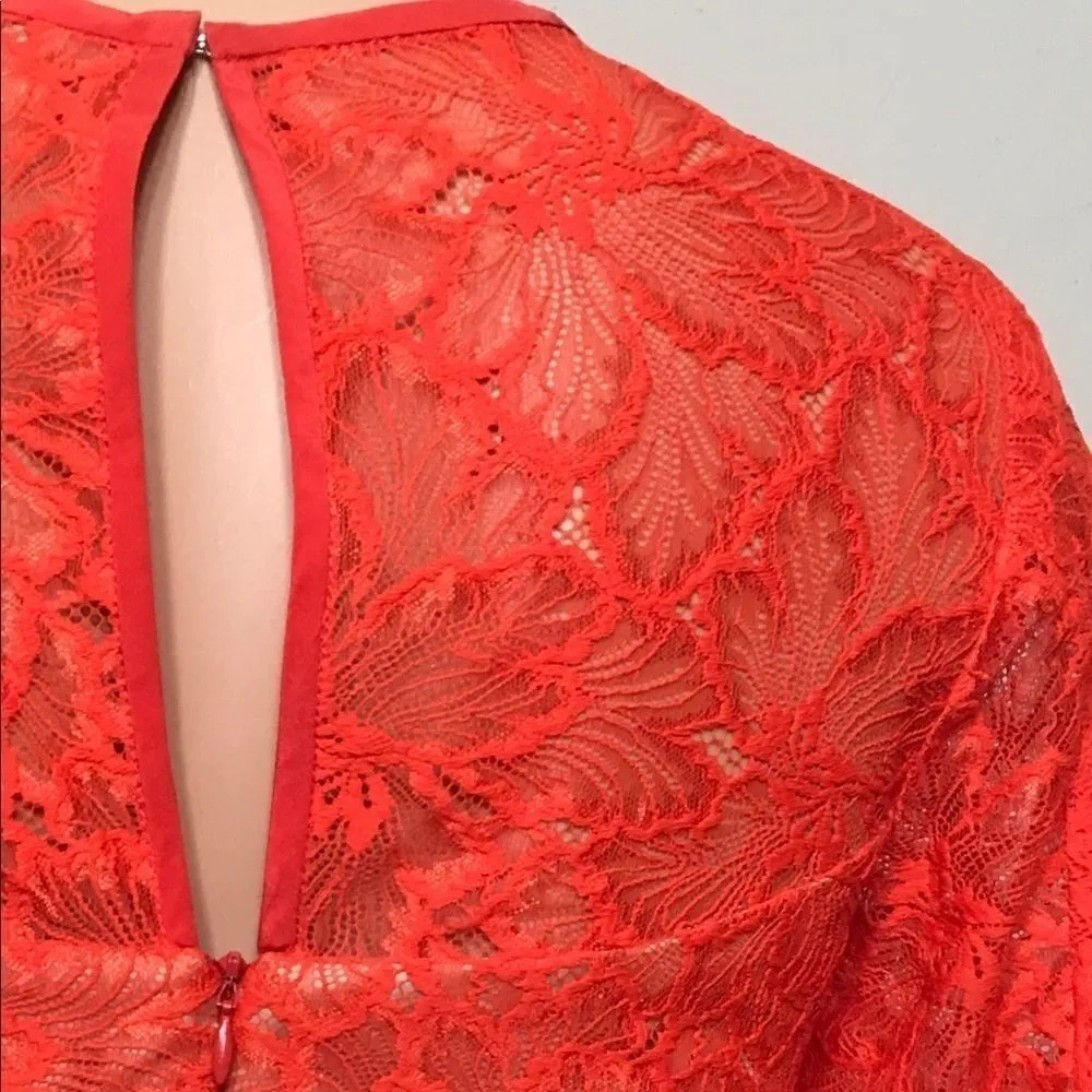 Trina Turk red lace dress. XS. NWOT - Image 5