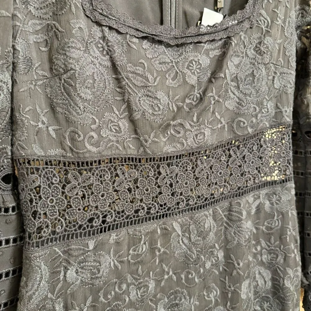 Cynthia Rowley Black Wicker Park Lace Eyelet Dress Size 8 NWT - Image 7