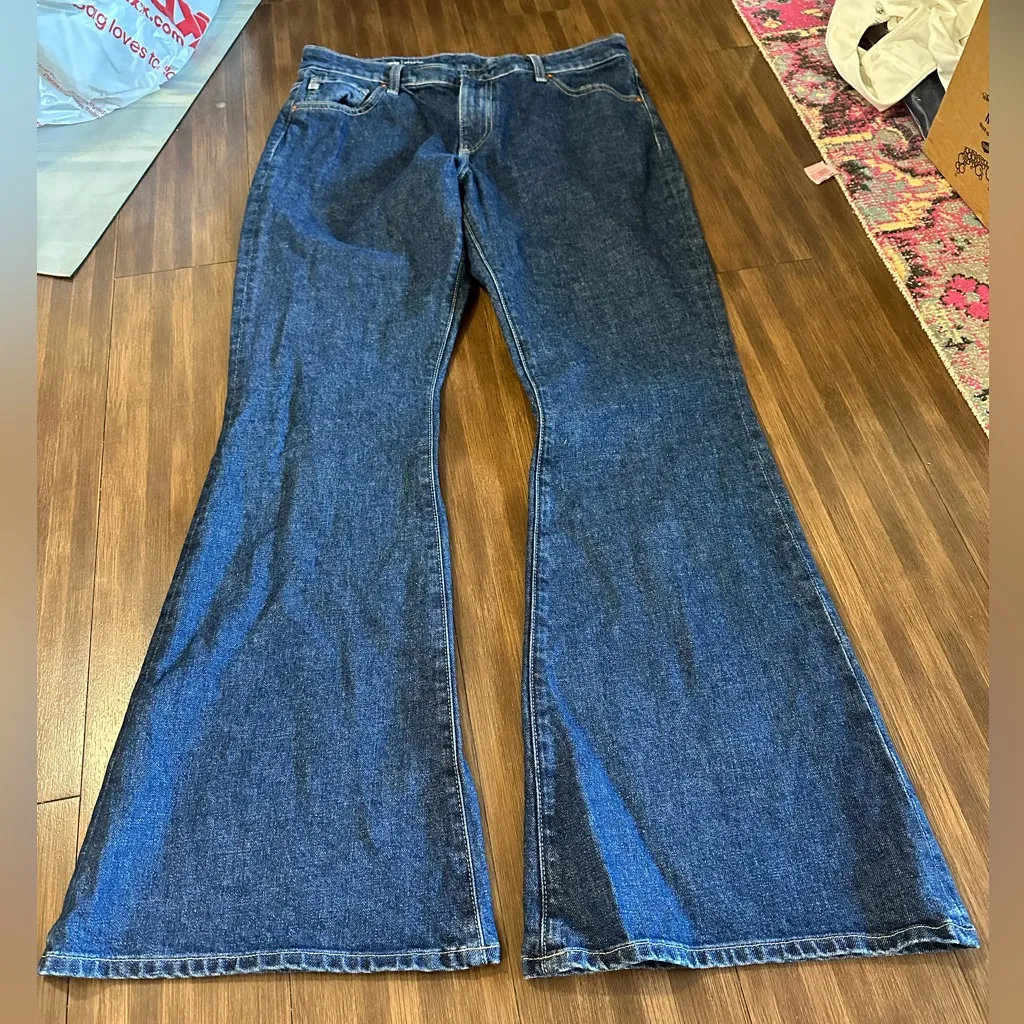 AG jeans Angeline 360 MID-RISE FLARE 360°STRETCH DENIM VBS1D76LABU LAKE BLUE 32R - Image 8