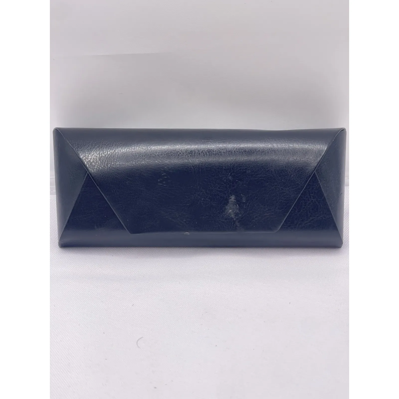 Triangular Foldable Magnetic PU Leather Black Case Glasses Eyeglasses Sunglasses - Image 2