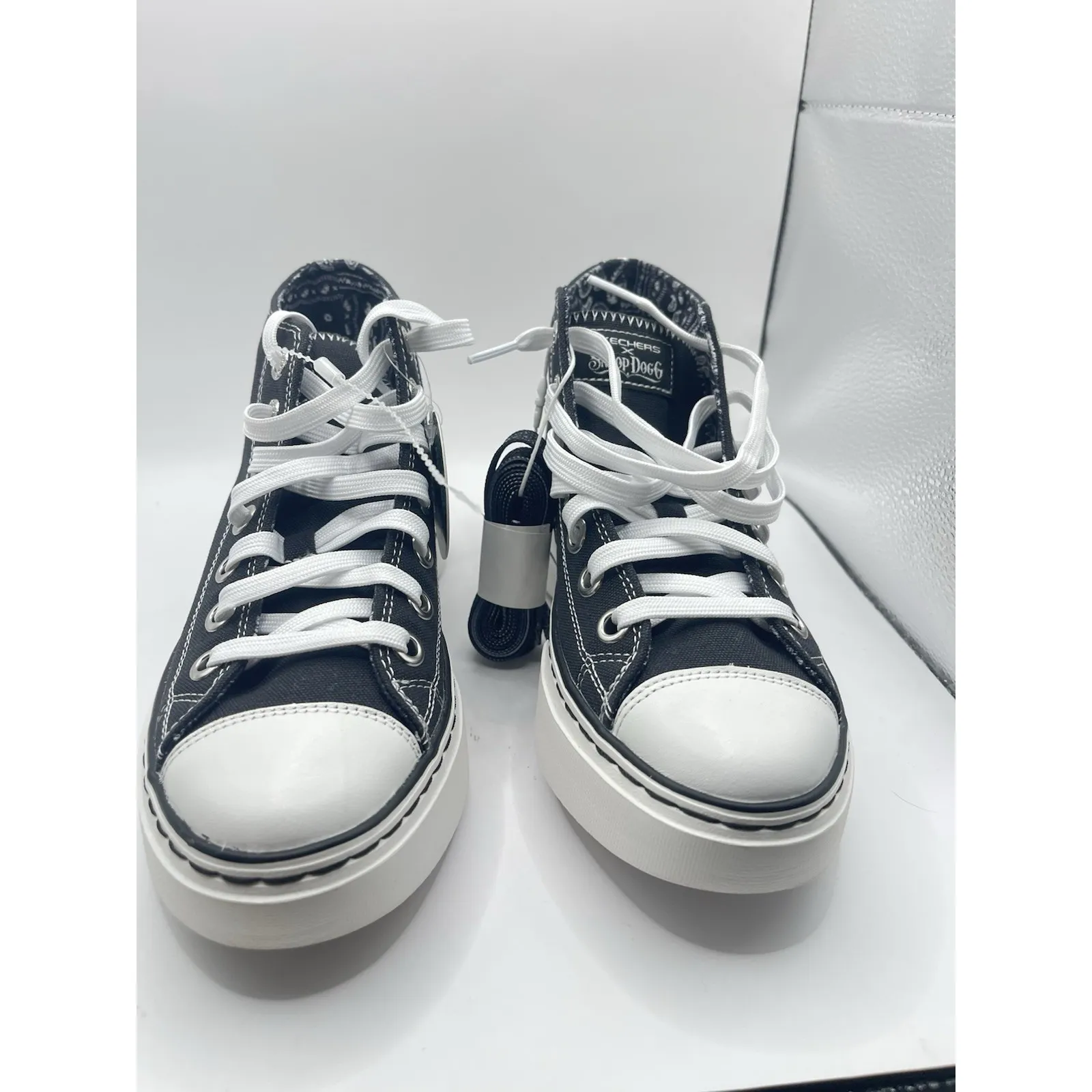 Skechers Snoop Dogg Snoop One Doggy Bonez Womens Size 5 Black Sneakers Shoes - Image 5