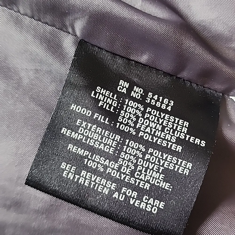 Cole Haan Women's Taffeta Down Coat with Bib Front and Dramatic Hood Size XS - Image 10