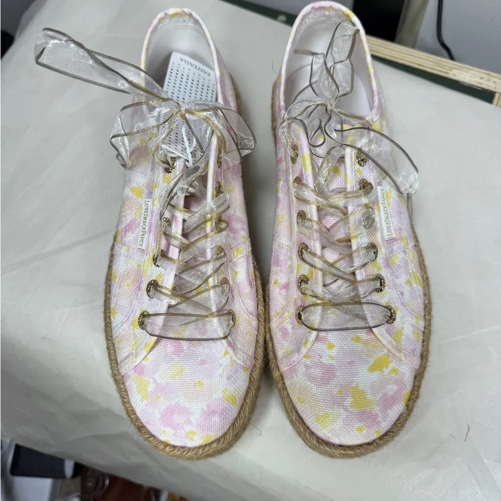 LoveShackFancy x Superga Perky Espadrille Platform Sneakers Sz 8 - Image 10