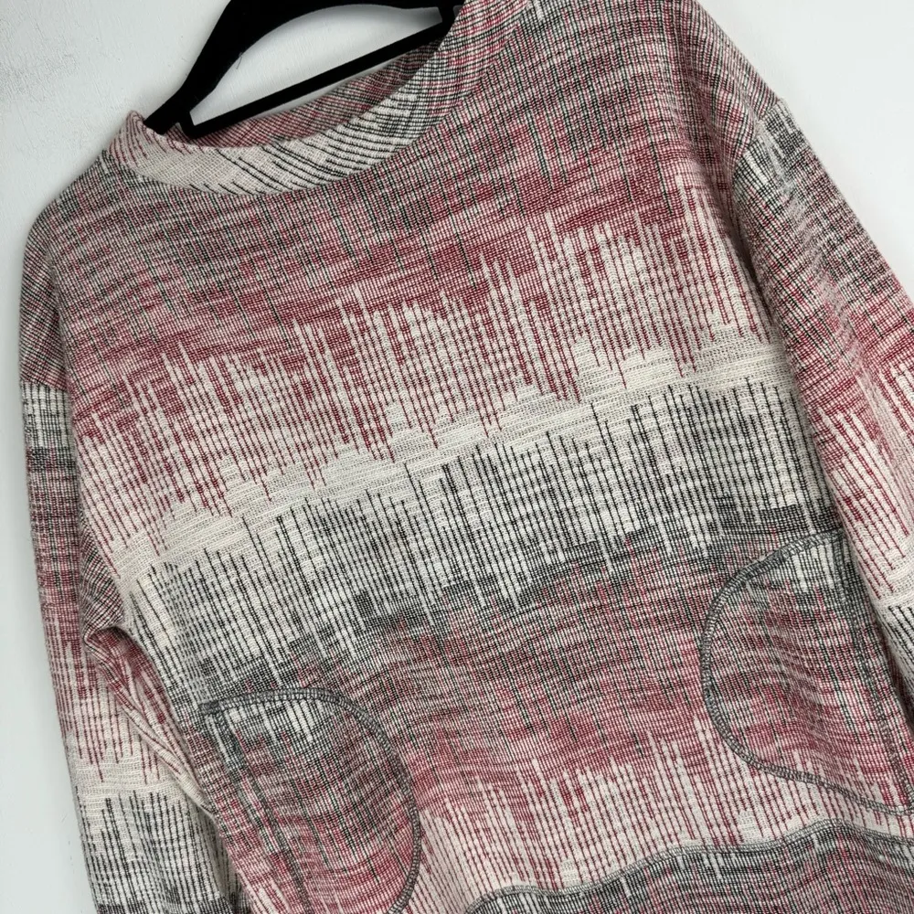 Anthropologie Postmark Etched Sunset Pullover Top Sz XS Pockets Art to Wear - Image 8