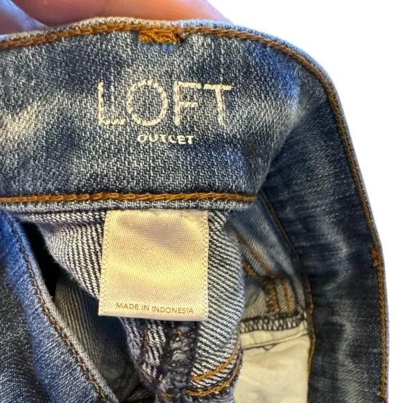 Loft Outlet Original Straight Distressed Jeans‎ - Image 7
