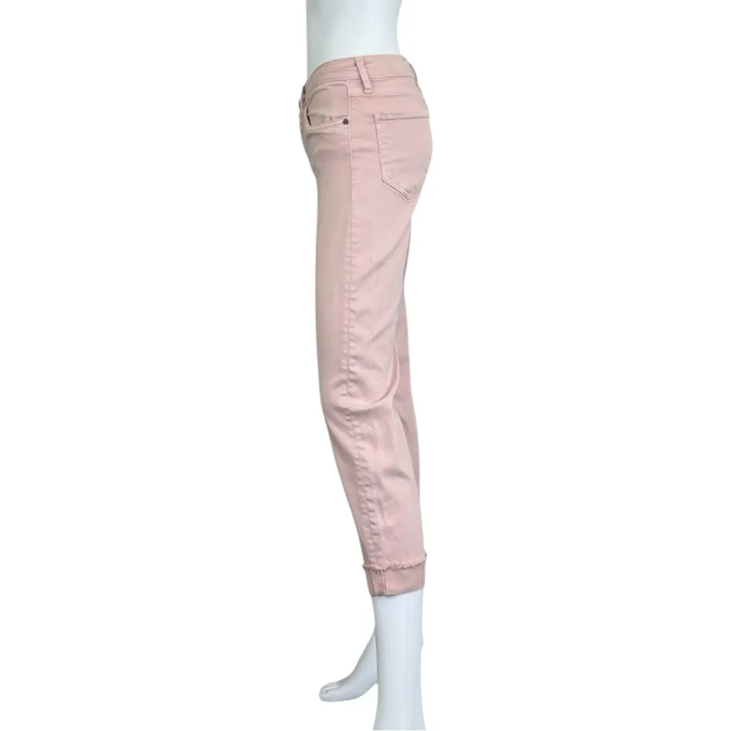KUT from the Kloth Pink Amy Cropped Straight Leg Jeans Size 4 - Image 4