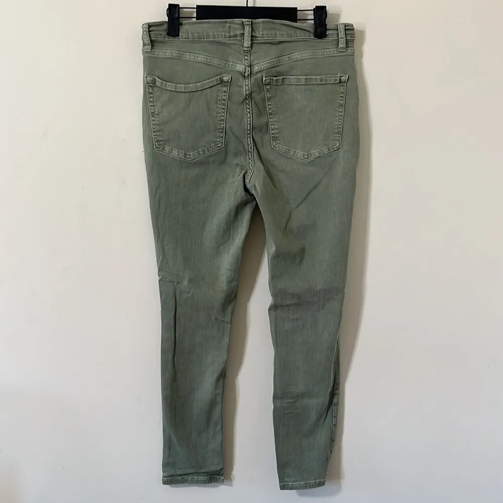 Free People Moss High Rise Distressed Busted Knee Skinny Jeans Size 31 - Image 7