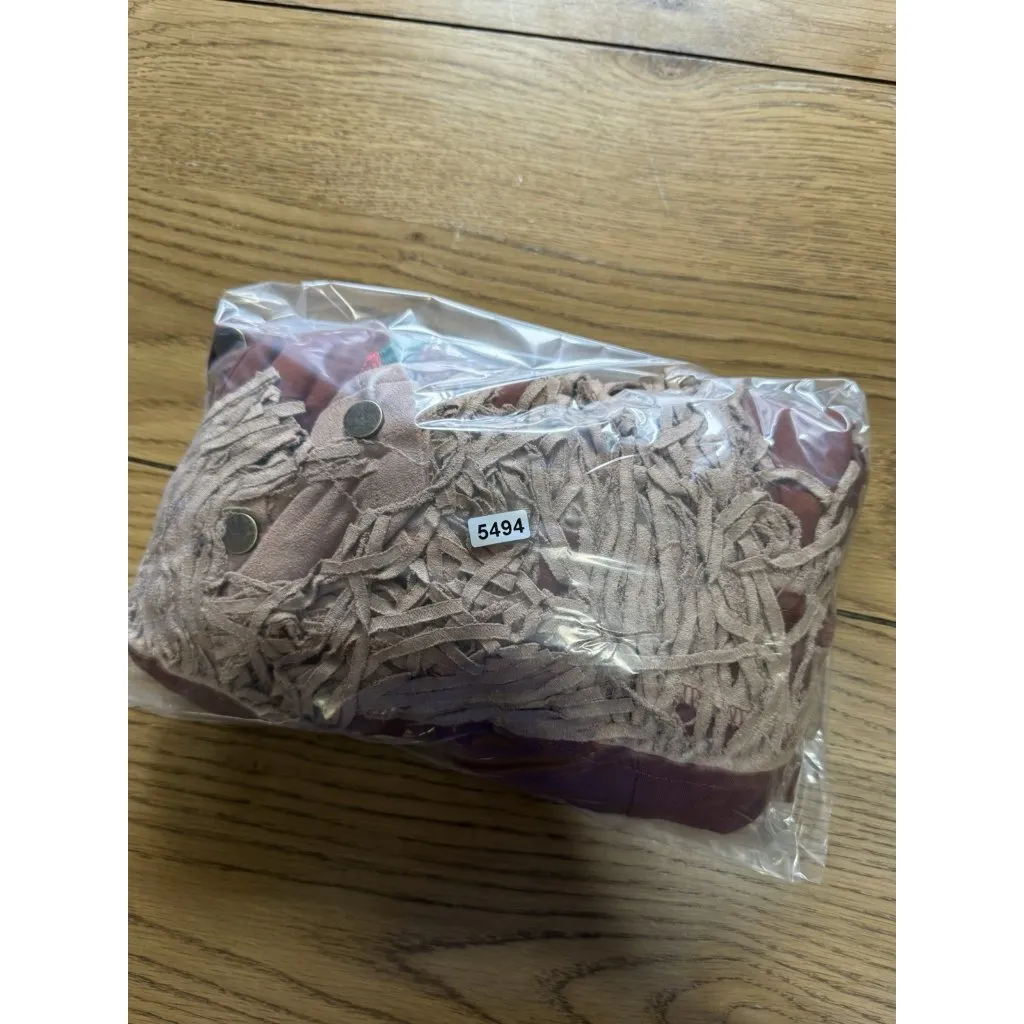 John Moon‎ Shirt Women Medium Brown Texas Western Floral Fringed Cowgirl Rodeo - Image 11